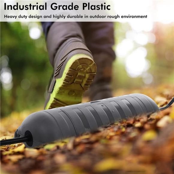 Outdoor IP44 Waterproof Electrical Box, Weatherproof Extension Cord Cover, Gray - Picture 7 of 7